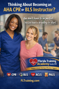 CPR BLS ACLS PALS Instructor courses at Florida Training Academy
