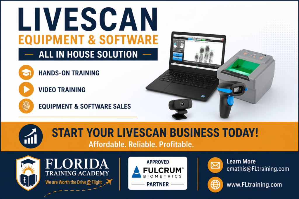 FDLE Livescan Equipment & Software - Florida Training Academy